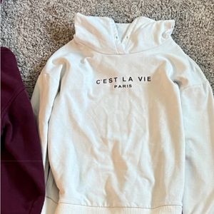 SHEIN white sweatshirt